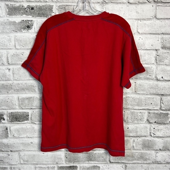 Levi’s Jeans Y2K Red Tab Relaxed Fit Red Graphic Short Sleeve T-Shirt - Picture 8 of 13